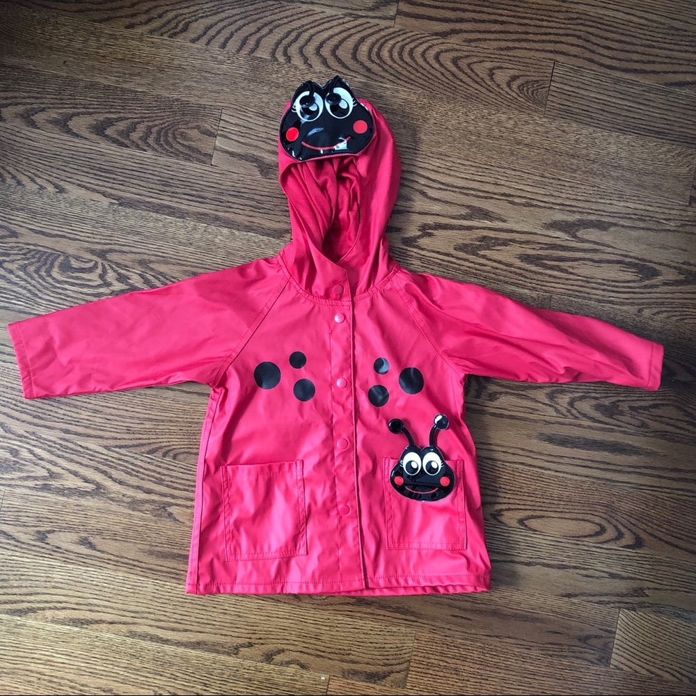 Ladybug raincoat girls